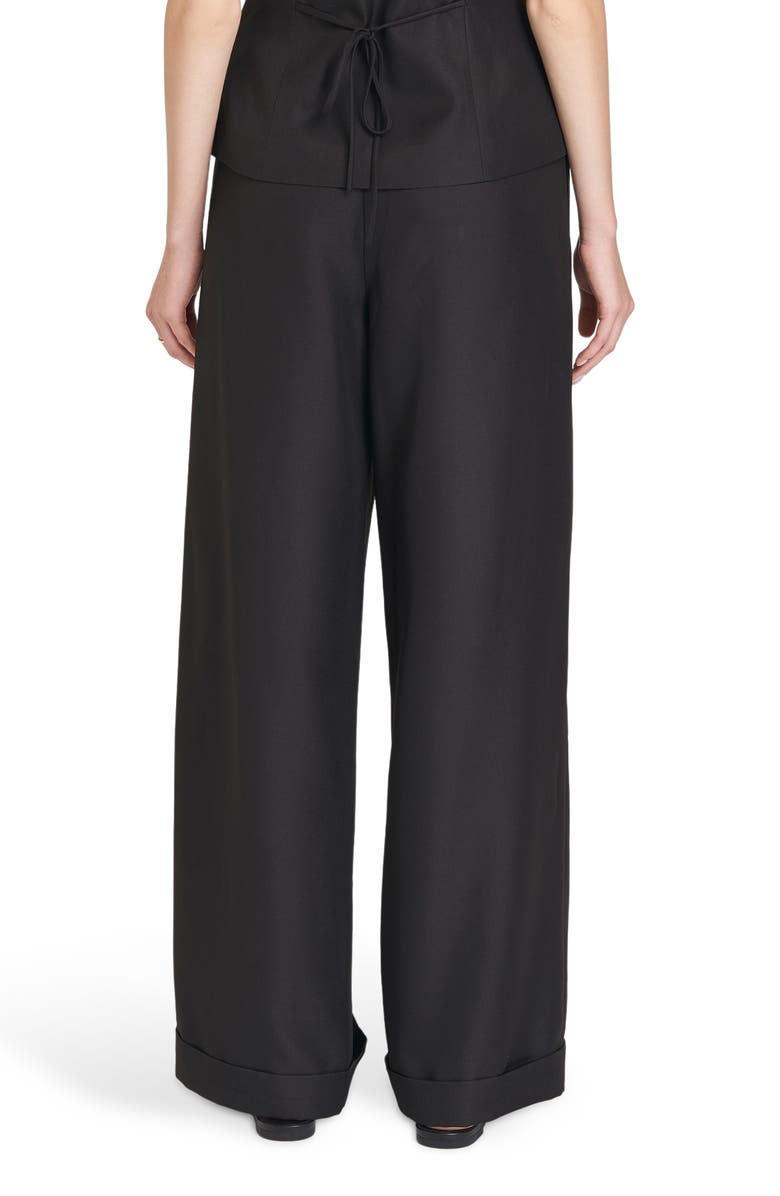 WAYF Maddox Pleated Cuff Trousers, Alternate, color, Black