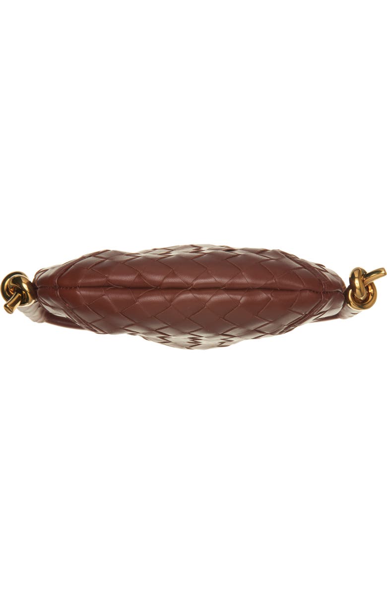 Bottega Veneta Mini Solstice Intrecciato Leather Hobo Bag, Alternate, color, 2506 Sapele-Muse Brass