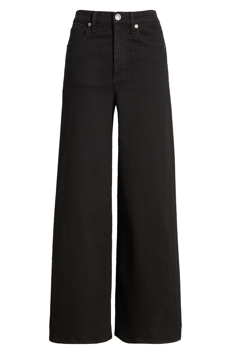 rag & bone Flexi Sofie High Waist Ankle Wide Leg Jeans, Alternate, color, Black