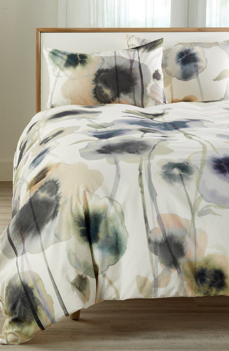 Treasure & Bond Floral Print Duvet Cover, Main, color,