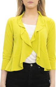 Nina Leonard Chiffon Ruffle Bolero