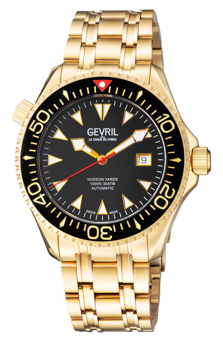 GEVRIL Hudson Yards Bracelet Watch, 43mm, Main, color, 