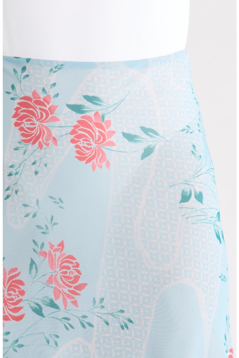 The Lawson Floral Skirt, Alternate, color, BLUE/ PINK FLOWER