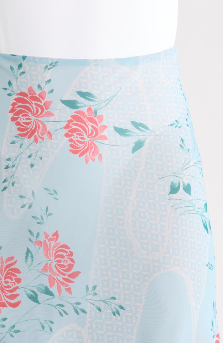 Bella Venice The Lawson Floral Skirt, Alternate, color, Blue/ Pink Flower