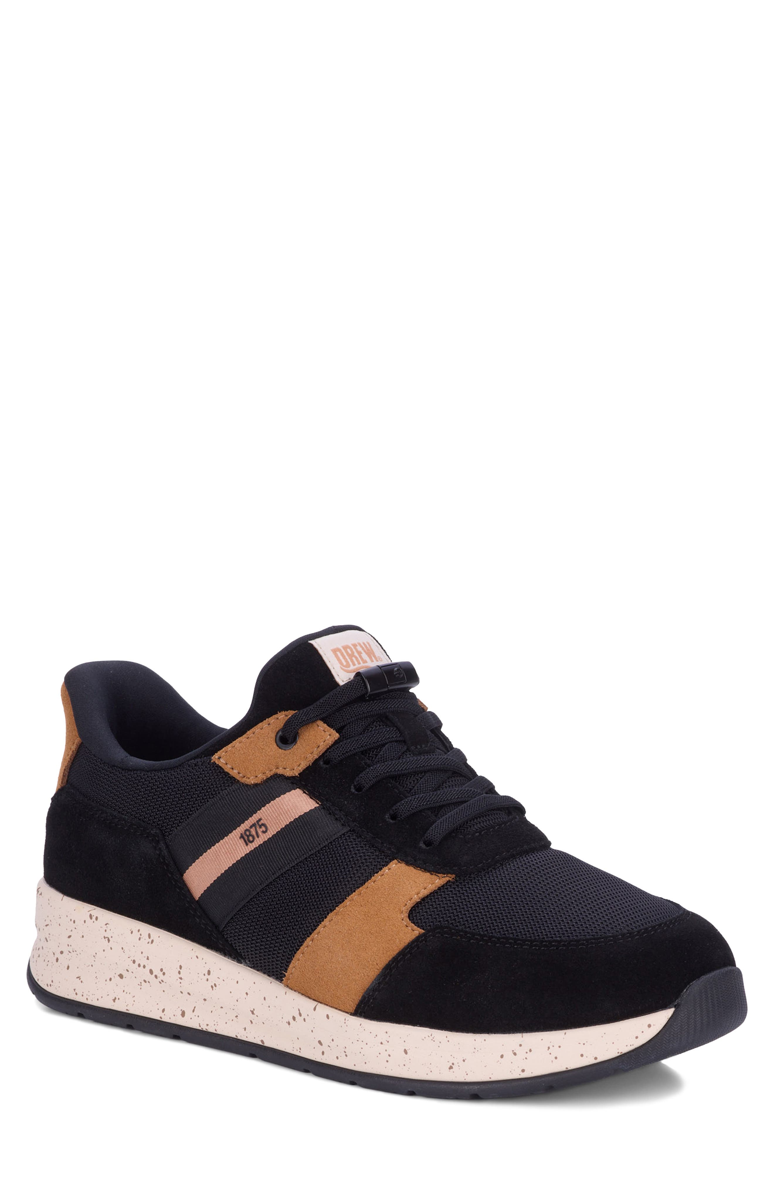 Connor Sneaker, Main, color, BLACK COMBO