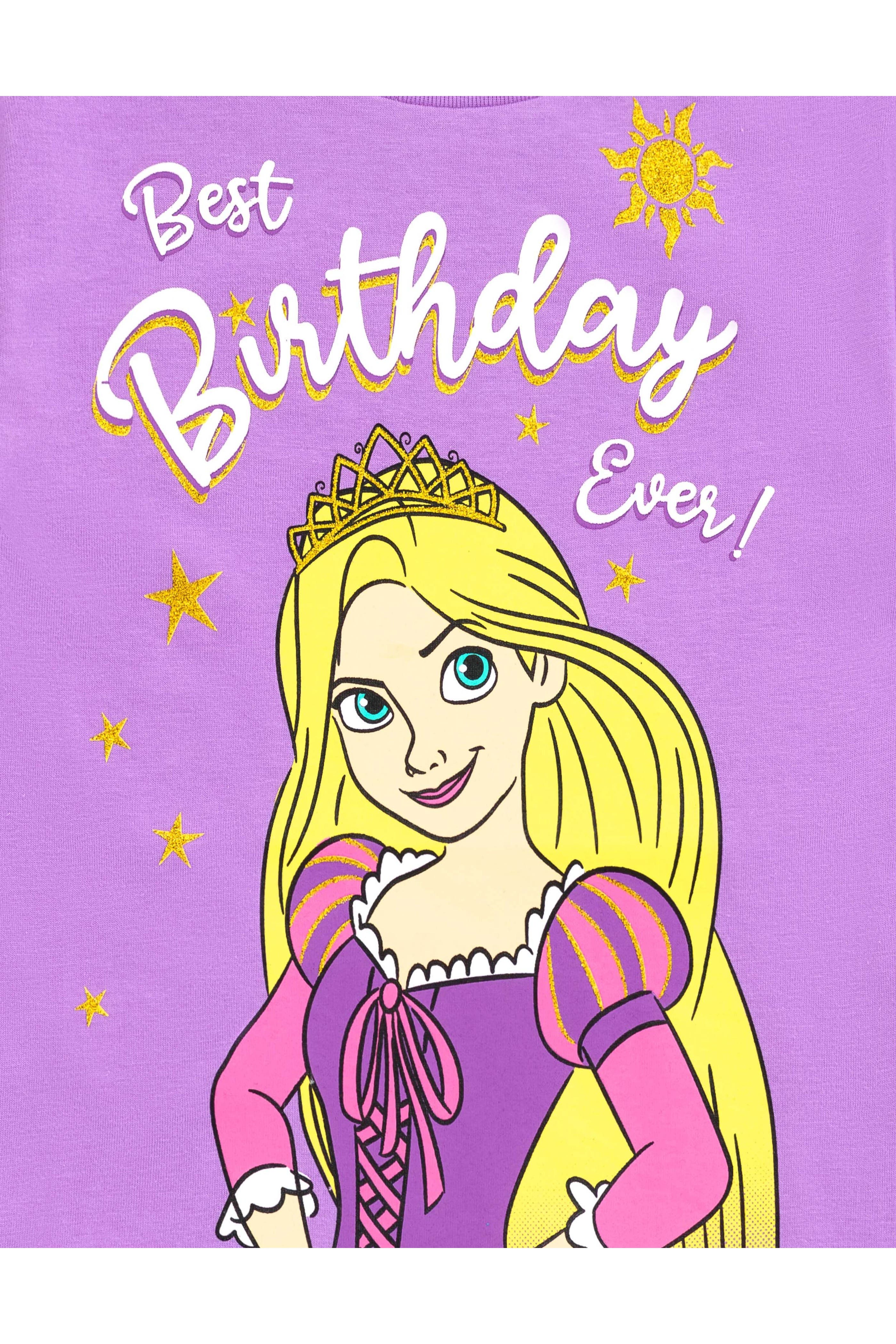 Disney Princess Birthday Graphic T-shirt (toddler, Little Kid & Big Kid ...