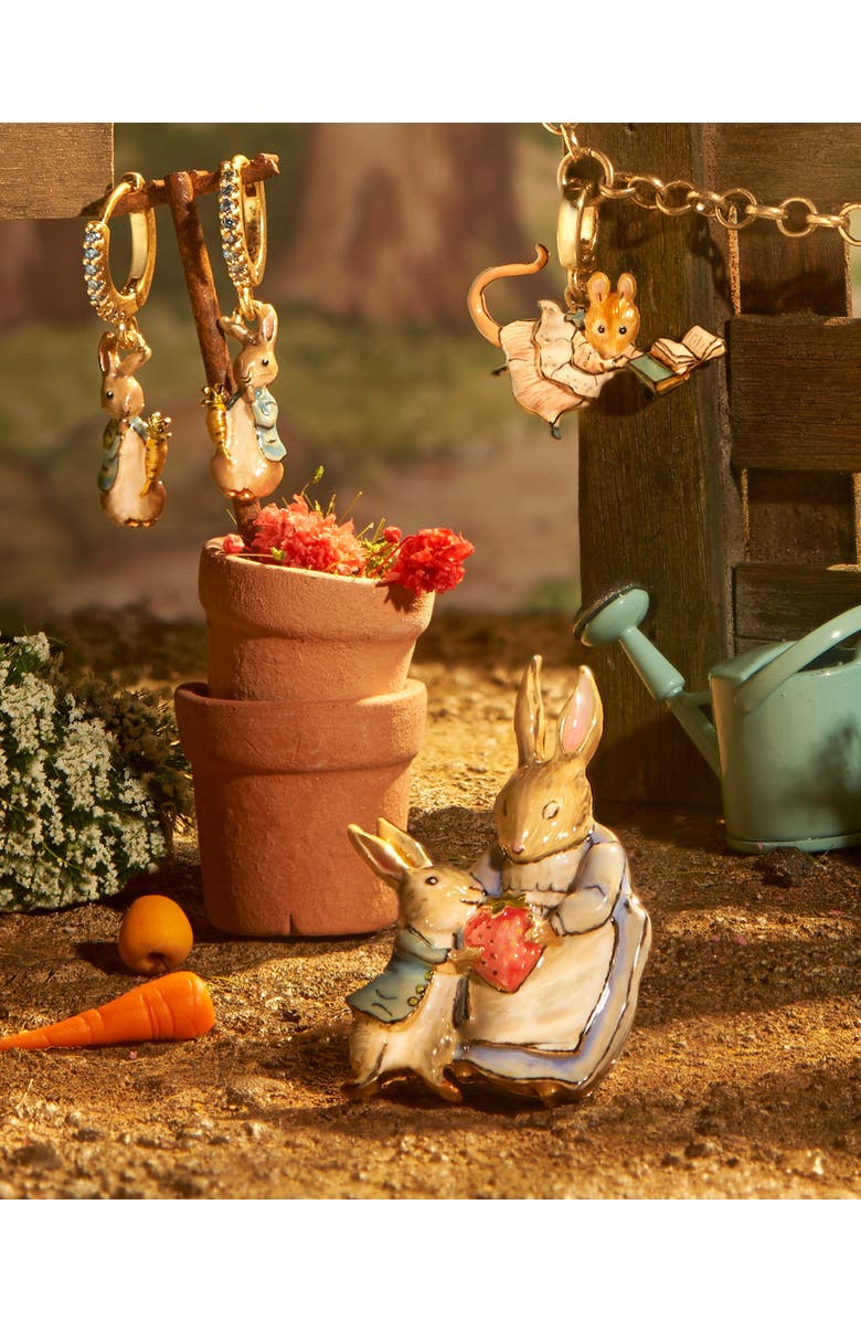 Fable England x Peter Rabbit Mrs Rabbit Brooch, Alternate, color, Gold