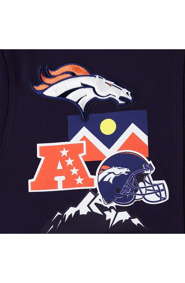 PRO STANDARD Men's Pro Standard Navy Denver Broncos Hometown Full-Zip Hoodie, Alternate, color, 
