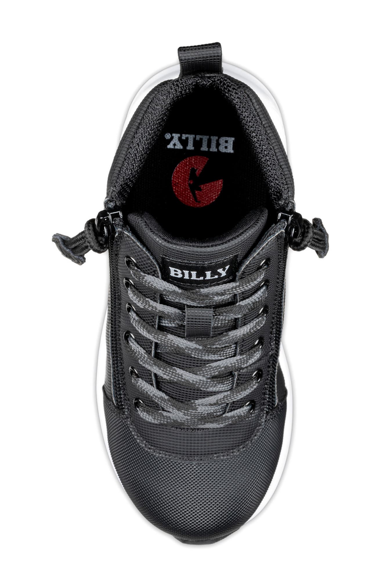 BILLY Footwear Kids' Goat DZ High Top Sneaker, Alternate, color, Rugged Black