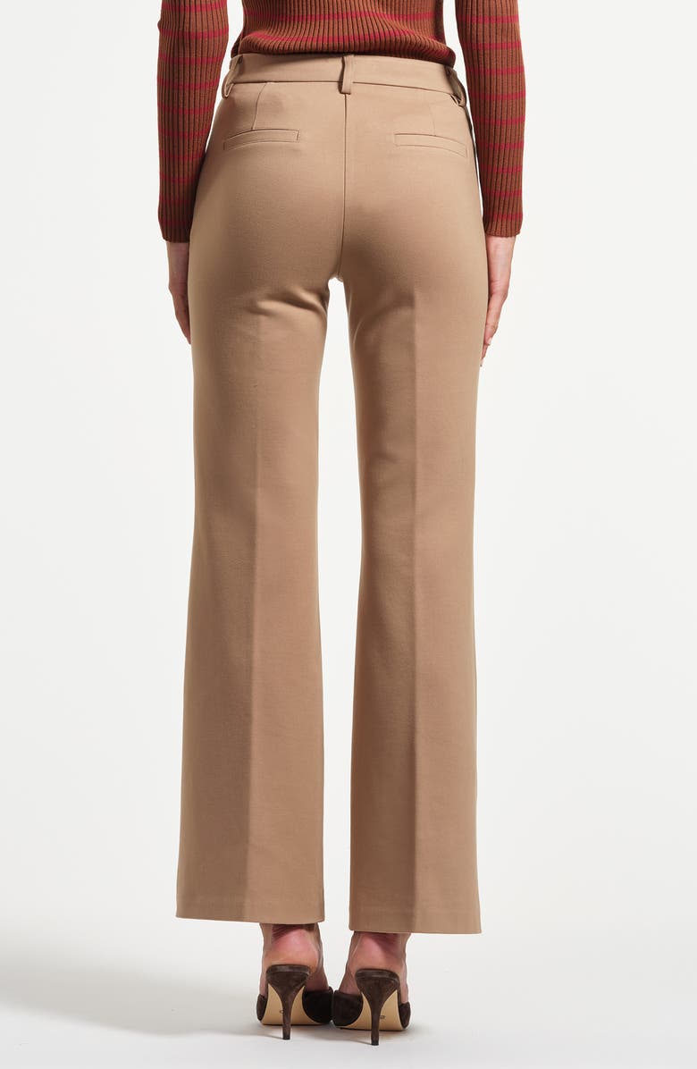 Isaac Mizrahi New York Flare Ponte Pants, Alternate, color, Taupe