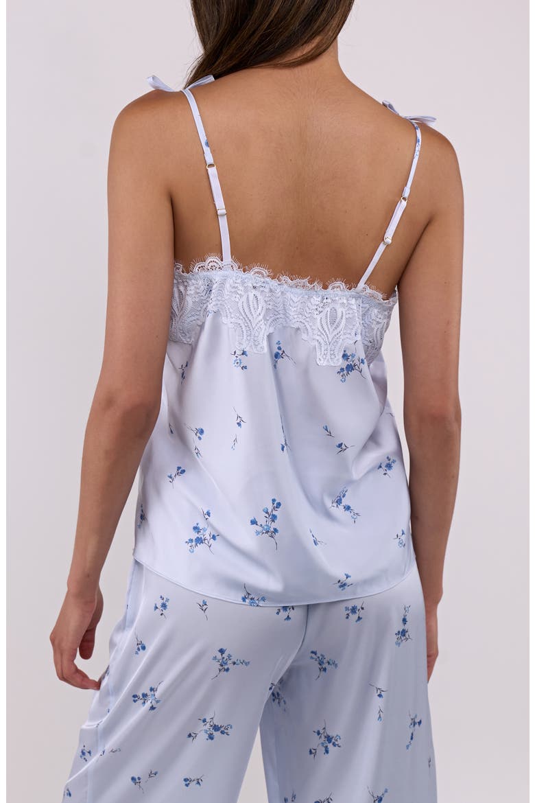Celeste Print Cami Pajamas, Alternate, color, BLUE