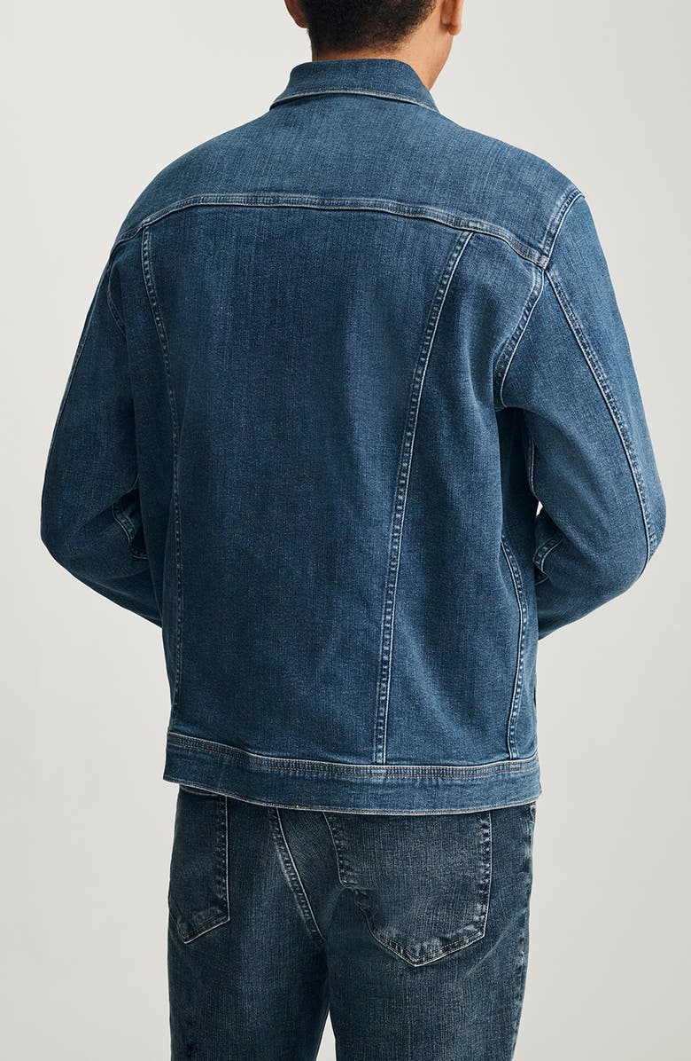Mavi Jeans Drake Denim Trucker Jacket, Alternate, color, Mid Brushed Classic Vintage