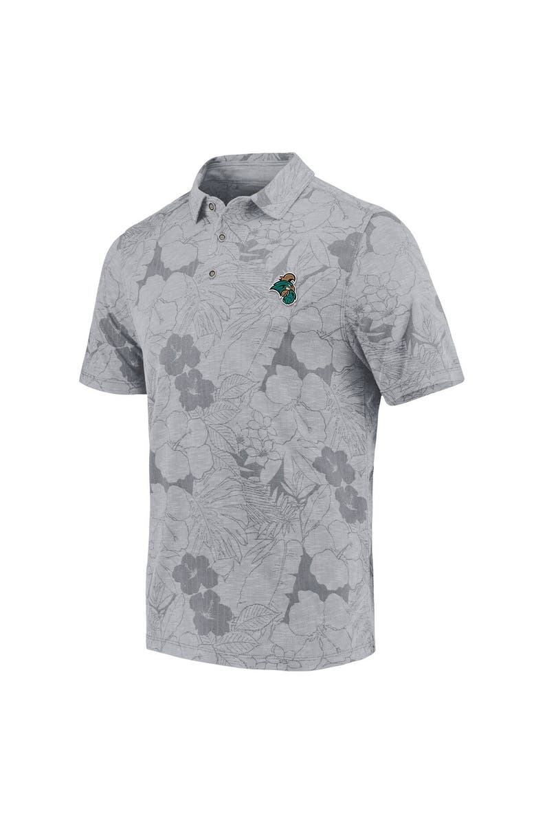 Tommy Bahama Men's Tommy Bahama Gray Coastal Carolina Chanticleers Miramar Blooms Polo, Alternate, color, 