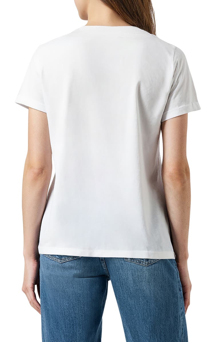 Wildfox Jamie Après Tennis Graphic T-Shirt, Alternate, color, Snow White