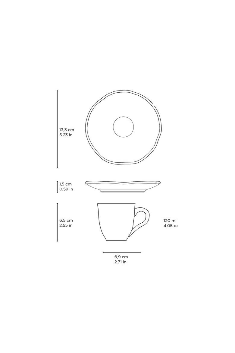 Coffee Cup & Saucer - Set of 6, Alternate, color, Tropicalia