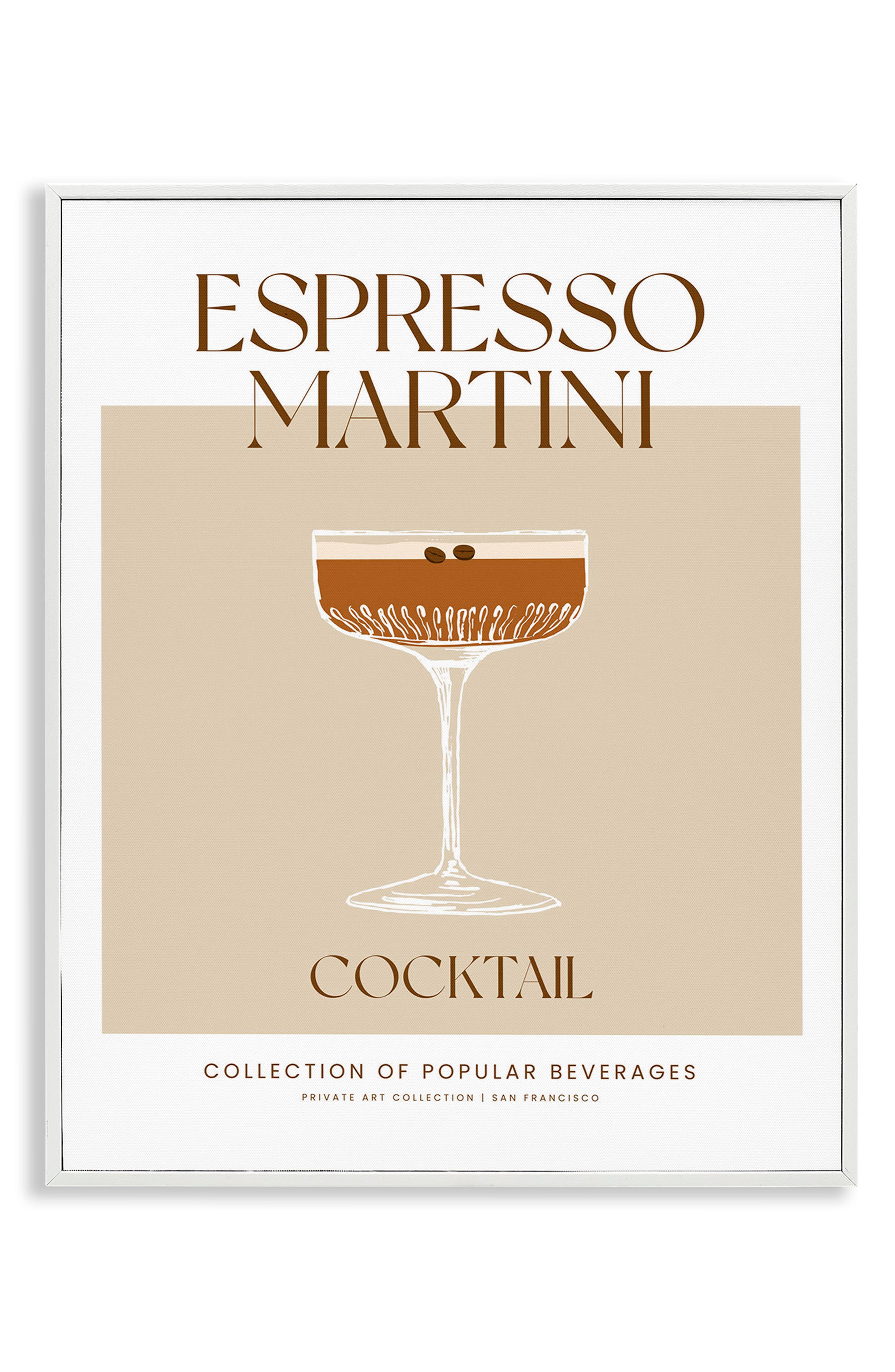 Stupell Industries Espresso Martini Framed Art Print