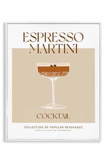 Stupell Industries Espresso Martini Framed Art Print