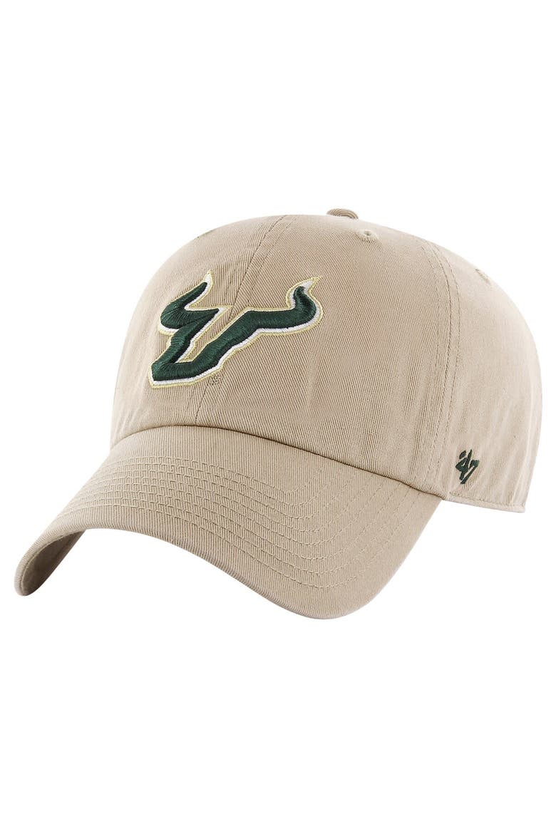 Men's '47 Khaki South Florida Bulls Clean Up Adjustable Hat, Main, color, Khaki