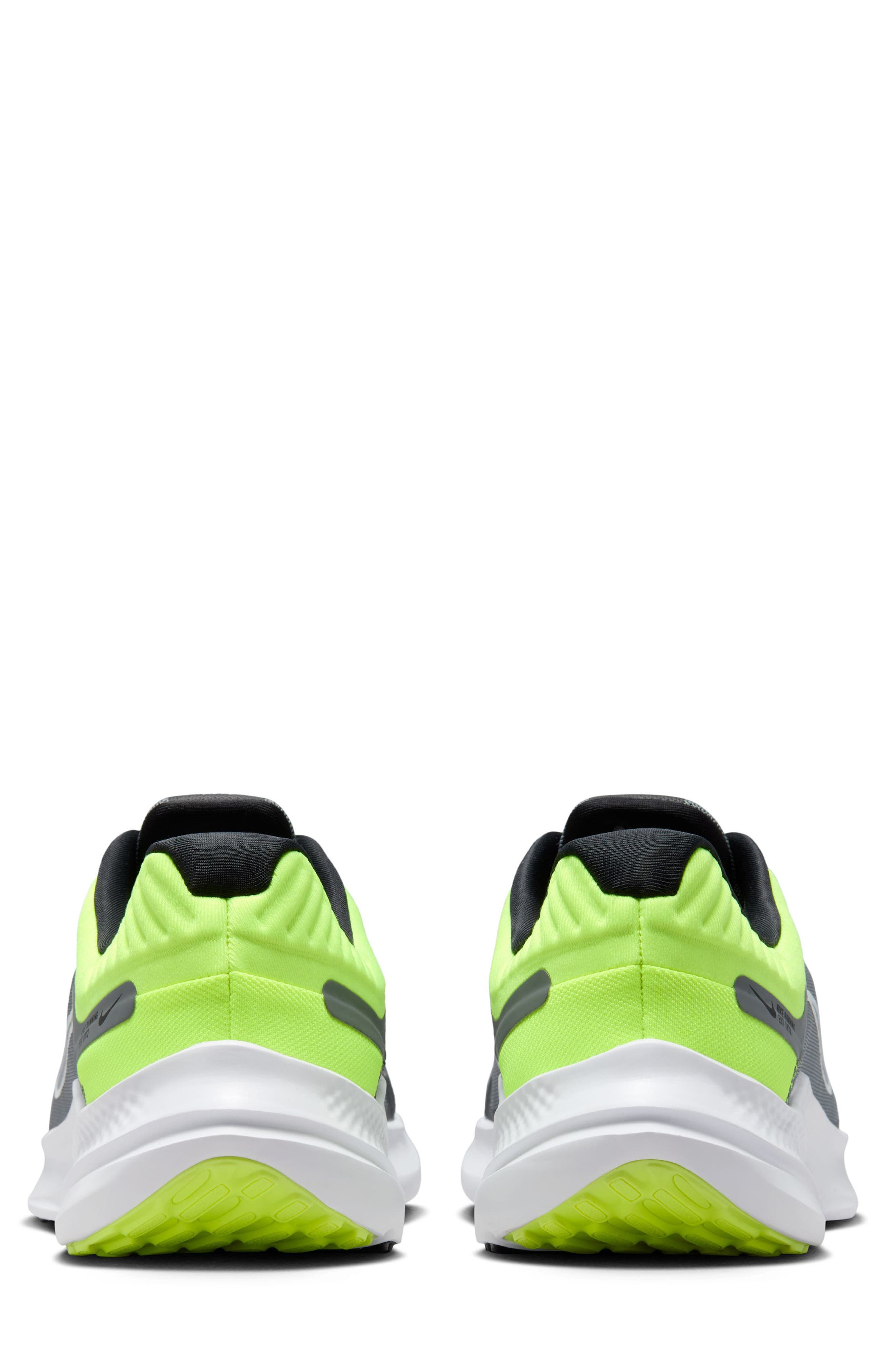 Nike Quest 5 Road Running Shoe, Alternate, color, Smoke Grey/ White/ Volt