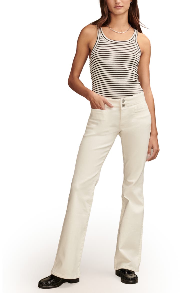 Sweet Flare Jeans, Alternate, color, BRIGHT WHITE