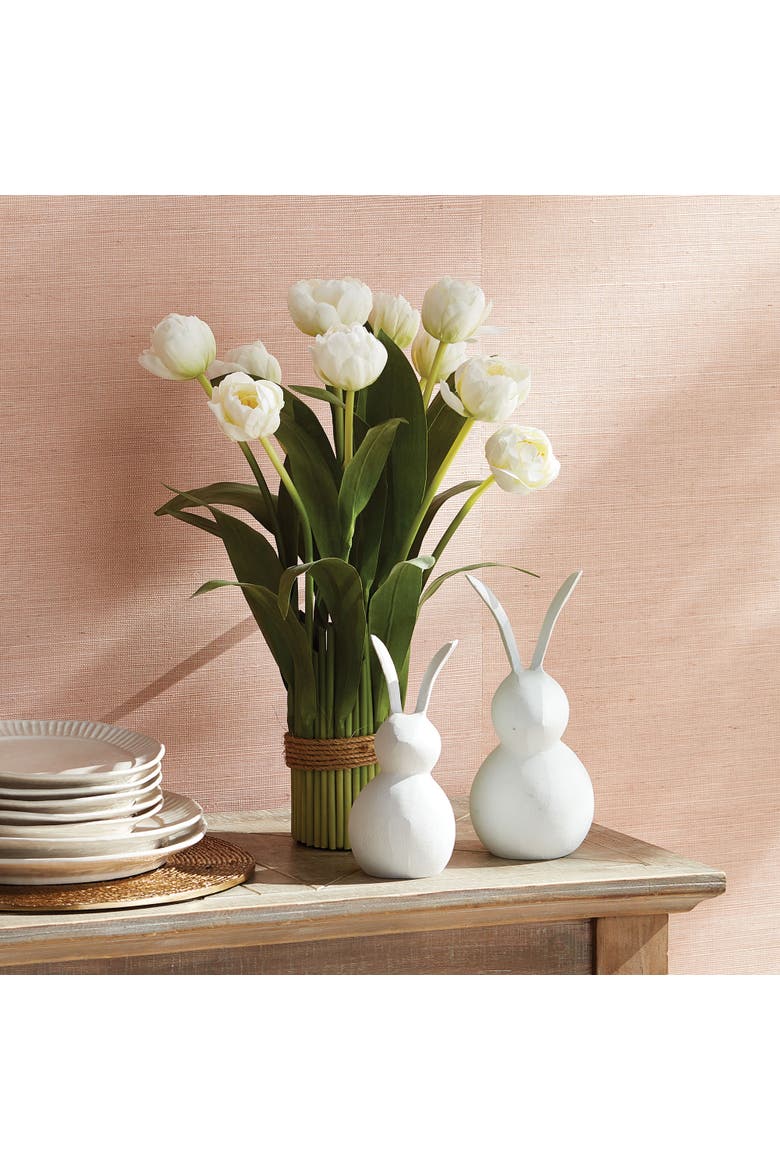 Peony Tulip Bundle Drop-In 23.5", Alternate, color, White