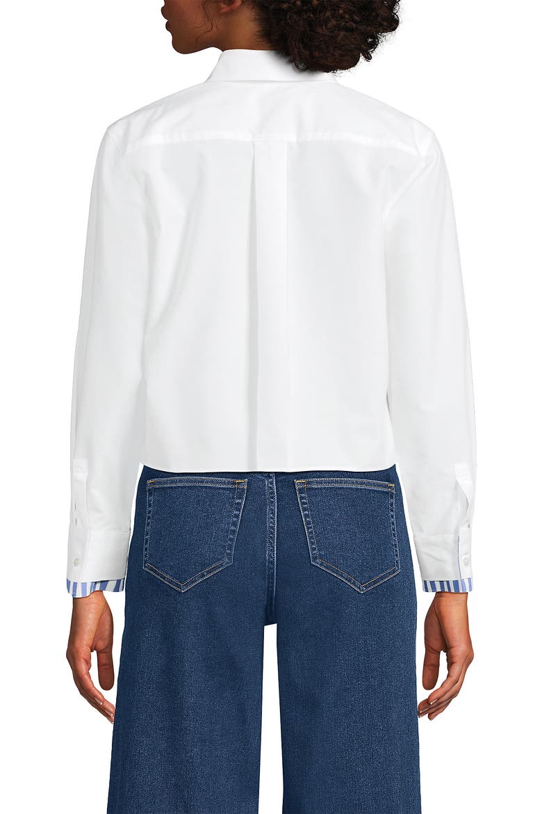 Easy Care Shirt with Removable Bow, Alternate, color, White