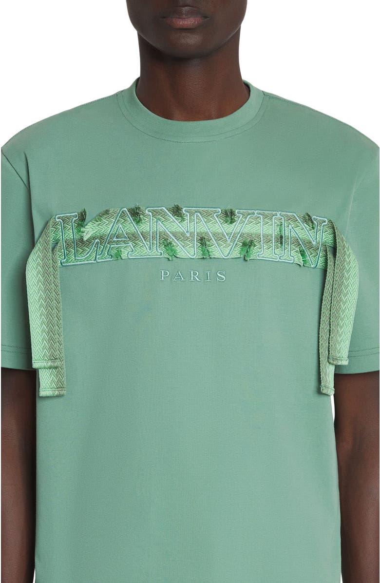 Lanvin Curb Lace T-Shirt, Alternate, color, 
