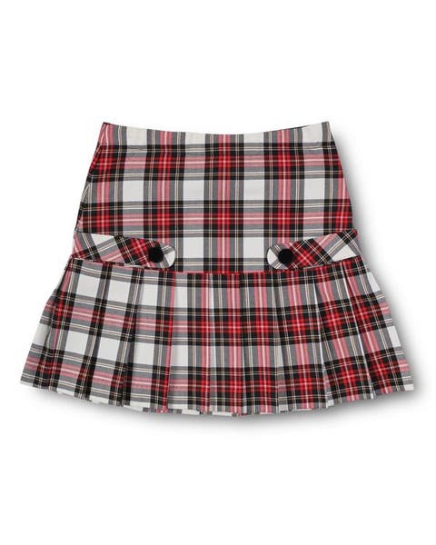 Plaid Pleated Skirt