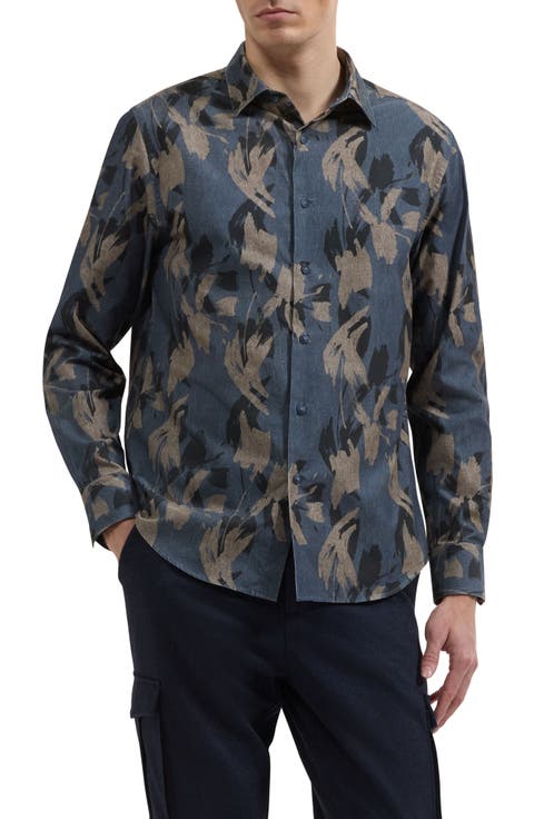 Julian Shaped Long Sleeve Button-Up Shirt