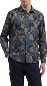 Bugatchi Julian Shaped Long Sleeve Button-Up Shirt