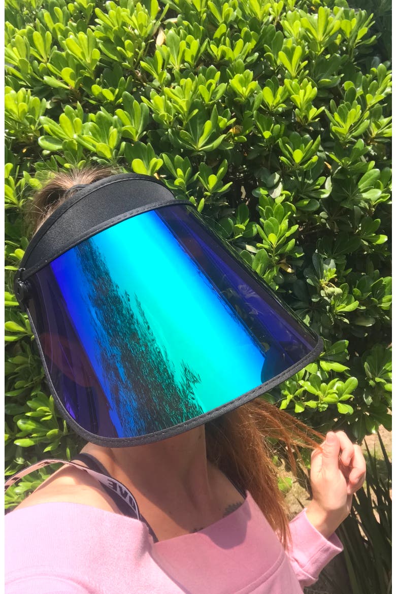 Full Lux Visor, Alternate, color, BLACK/ GREEN MERMAID