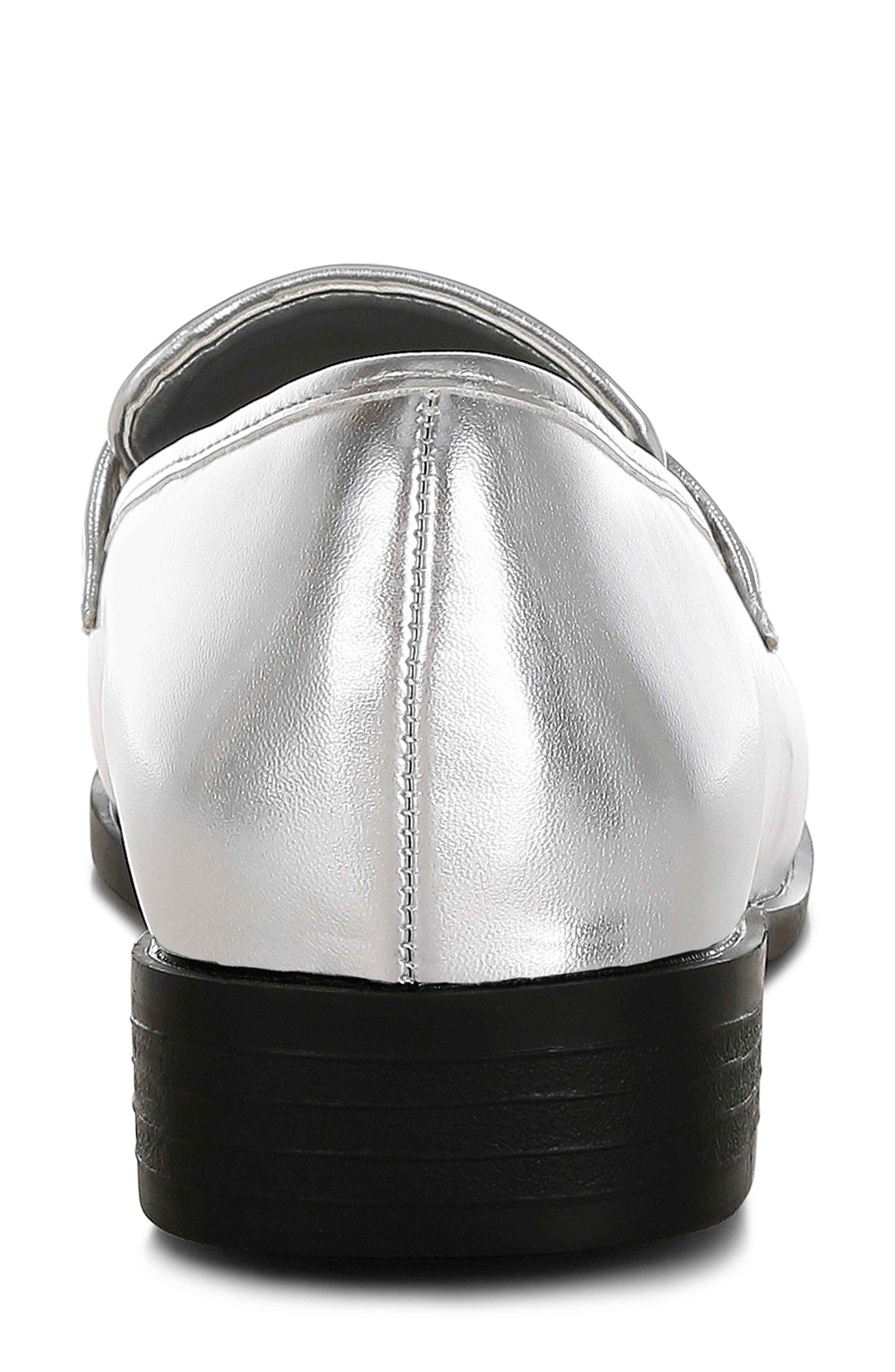 LONDON RAG Rugle Metallic Penny Loafer, Alternate, color, Silver