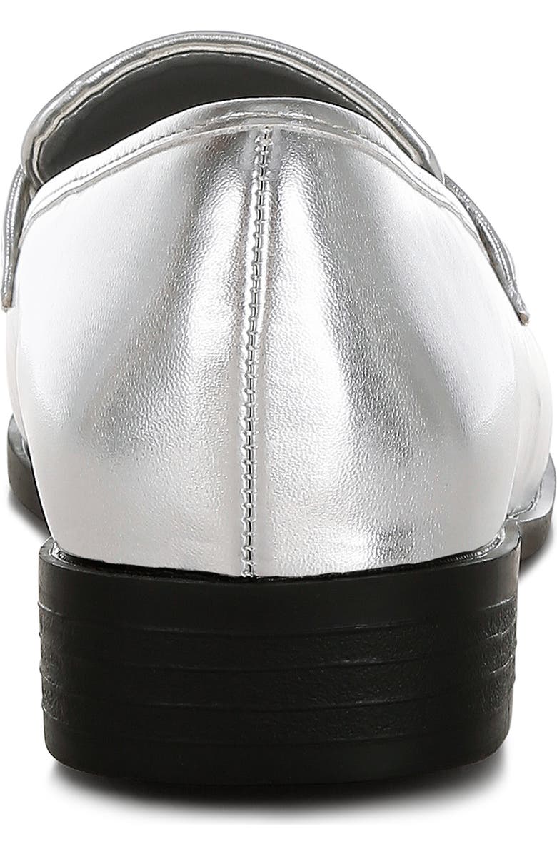 LONDON RAG Rugle Metallic Penny Loafer, Alternate, color, Silver
