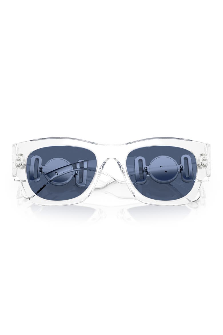 52mm Pillow Sunglasses, Alternate, color, CRYSTAL