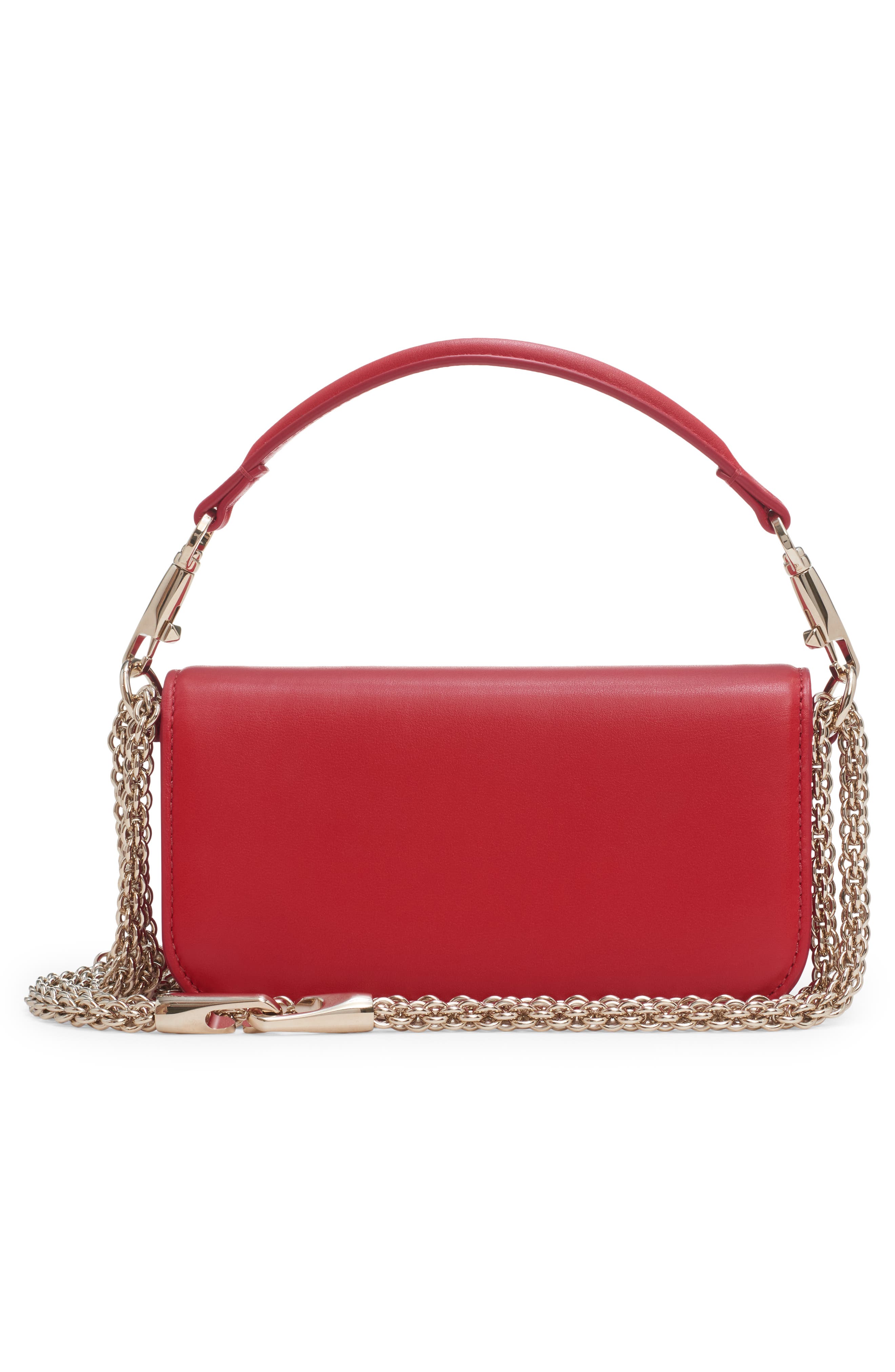 Valentino Garavani Small Locò Leather Shoulder Bag, Alternate, color, 