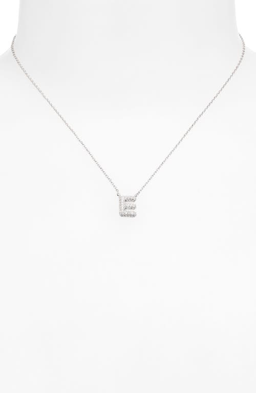 Leith Cubic Zirconia Initial Pendant Necklace