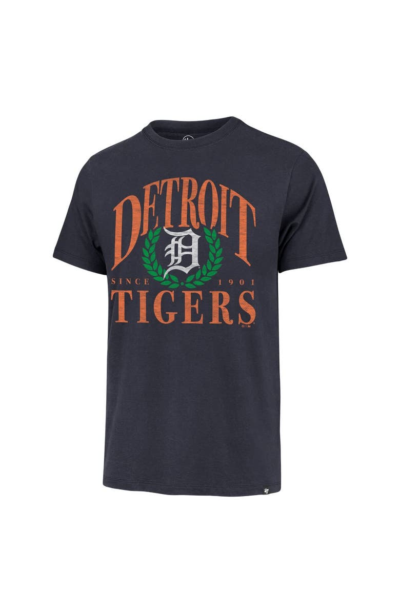 '47 Men's '47 Navy Detroit Tigers Pitchout Franklin T-Shirt, Alternate, color, 