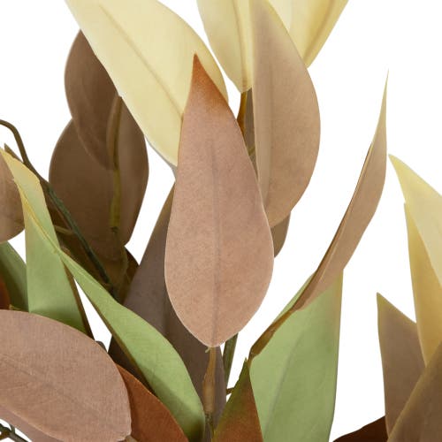 Northlight Autumn Harvest Neutral Fall Foliage Leaf Wreath In Brown