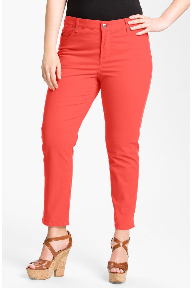 'Alisha' Ankle Jeans, Main, color, PERSIMMON