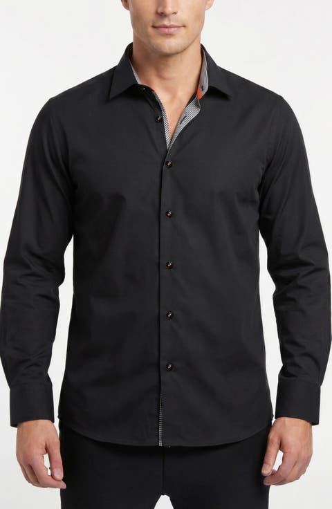 Stretch Cotton Button Shirt