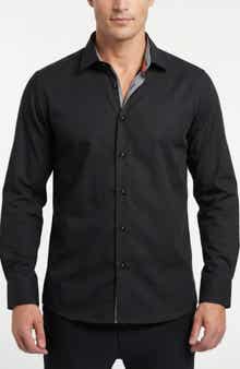 Stretch Cotton Button Shirt