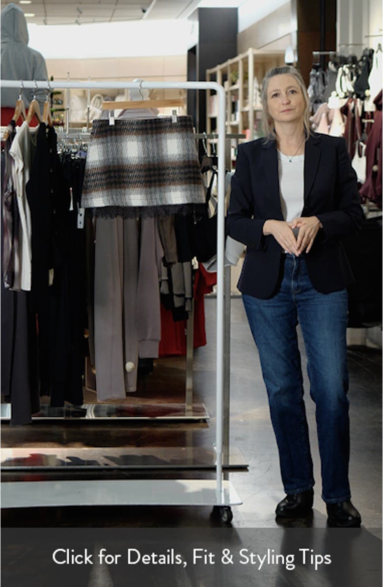 Lace Trim Plaid Skirt, sales video thumbnail