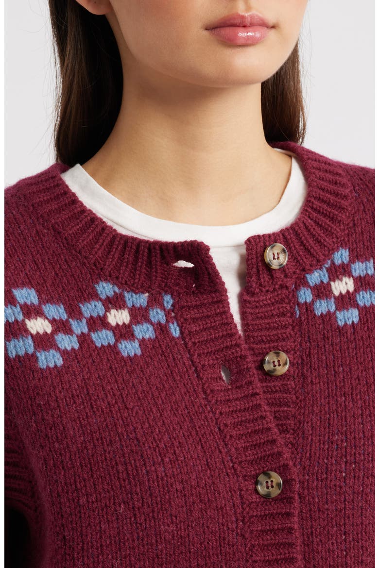 Sofie Wool Sweater Vest, Alternate, color, BURGUNDY
