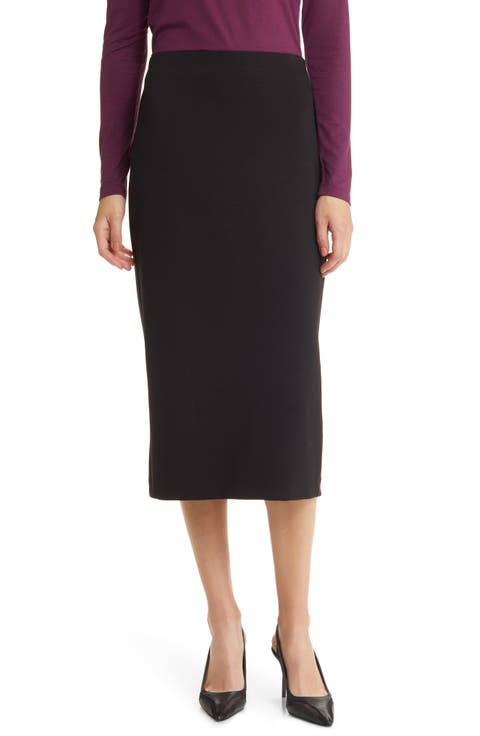 Scuba Midi Pencil Skirt