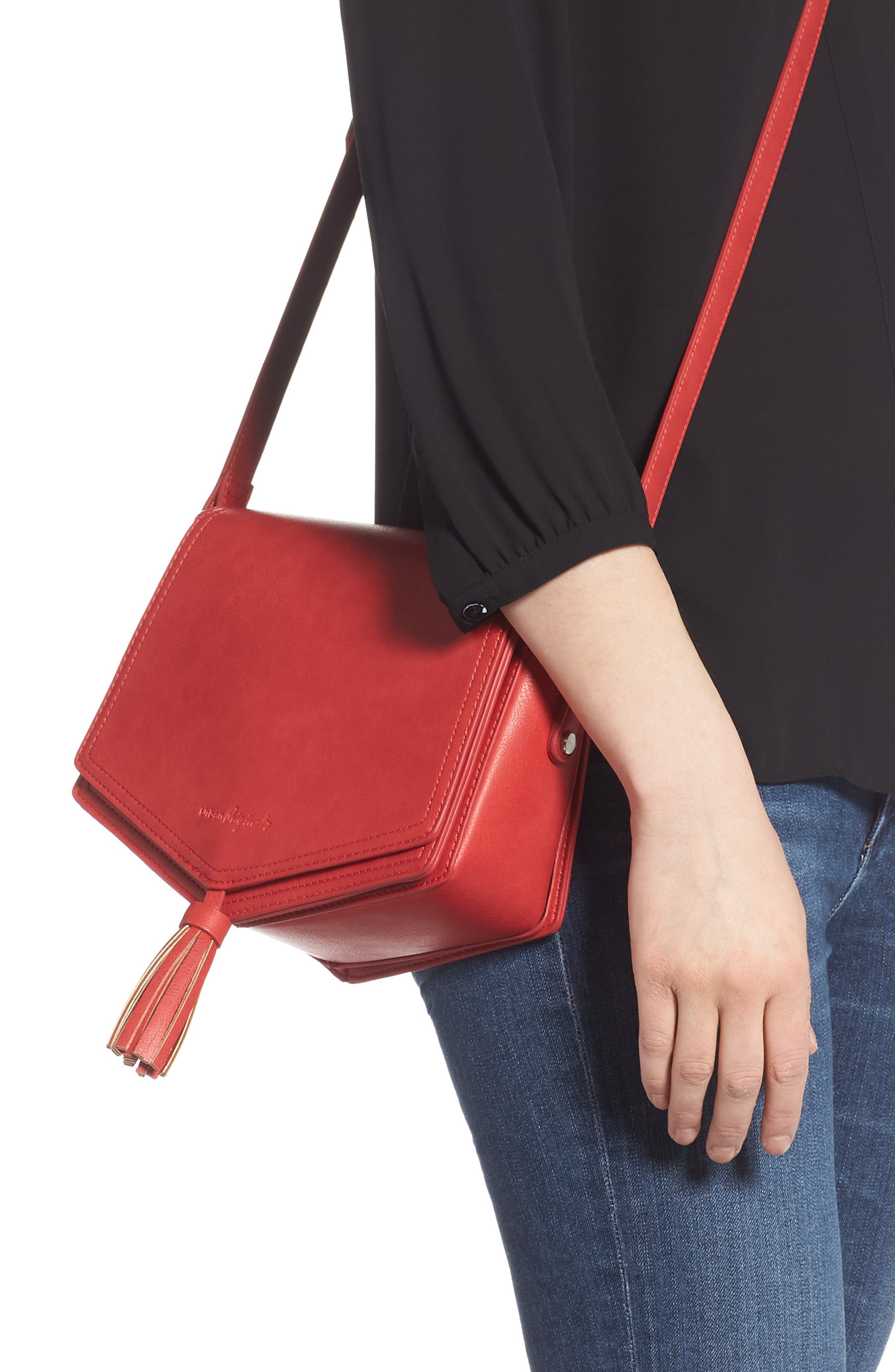 Urban Originals Love Land Vegan Leather Crossbody Bag, Alternate, color, 