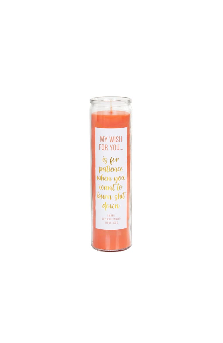 Totalee Gift Patience My Wish Candle Wax Orange 11.6 oz, Main, color,