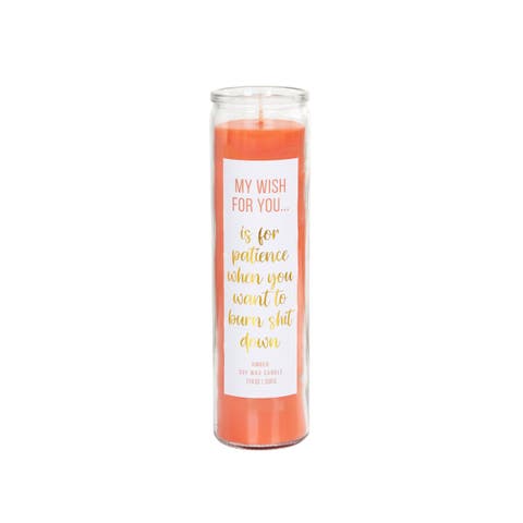 Patience My Wish Candle Wax Orange 11.6 oz