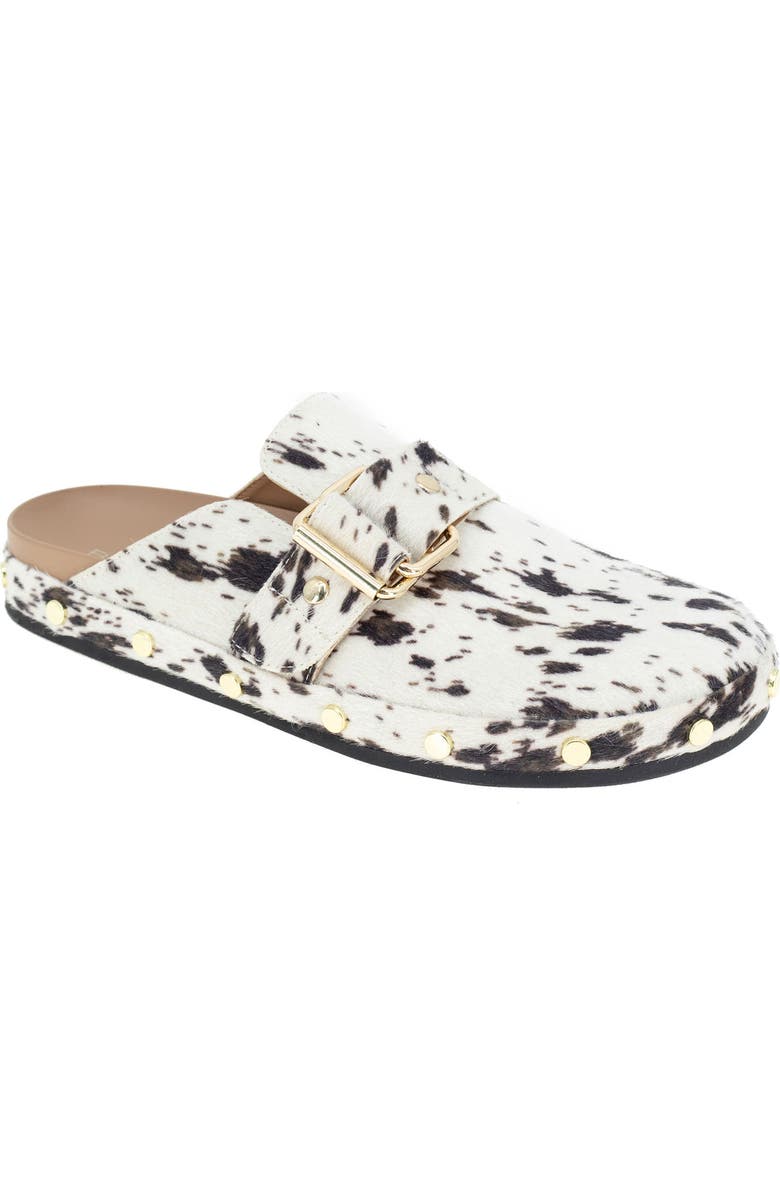 BCBGeneration Haisley Genuine Calf Hair Clog, Main, color, Ivory Calf Hair