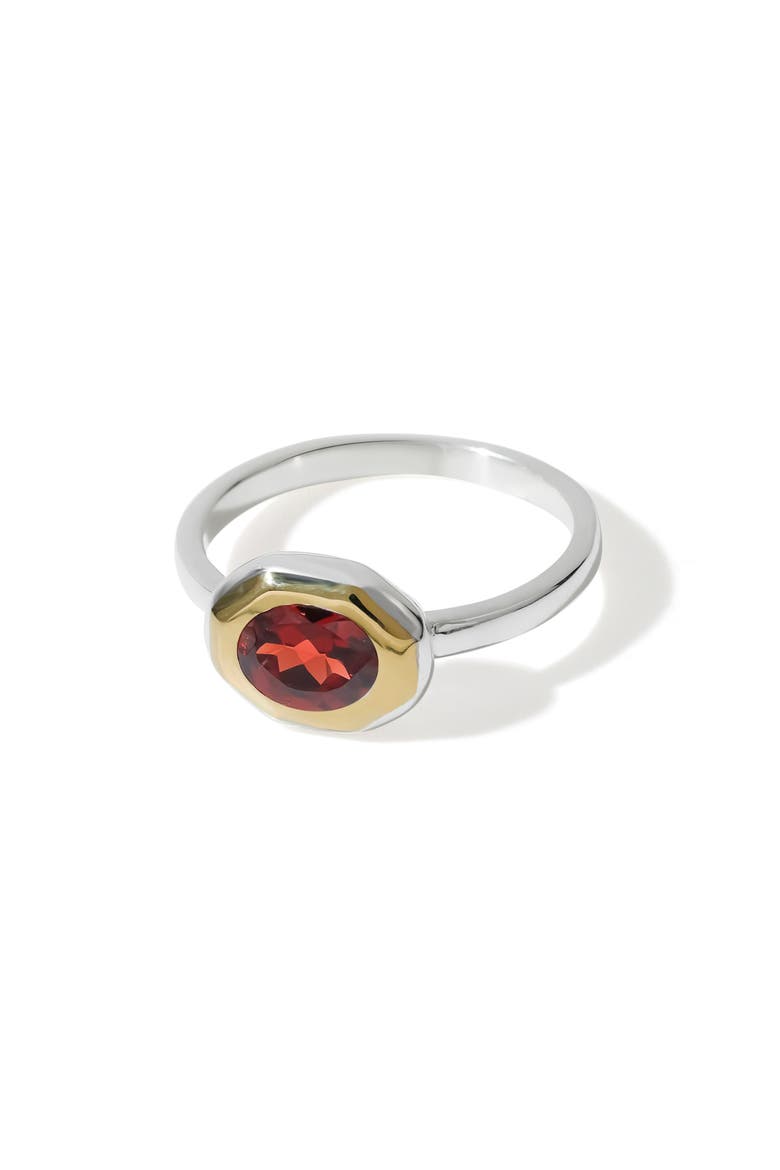 Topaz Bezel Ring, Alternate, color, RED