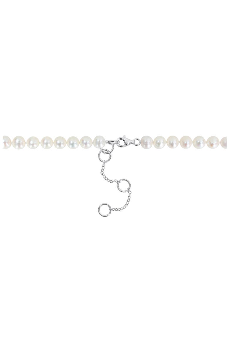 Cultured Pearl Anchor Pendant Necklace, Alternate, color, IVORY